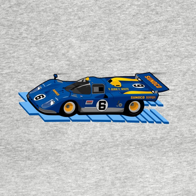 Sunoco Ferrari 512 M by motordoodles